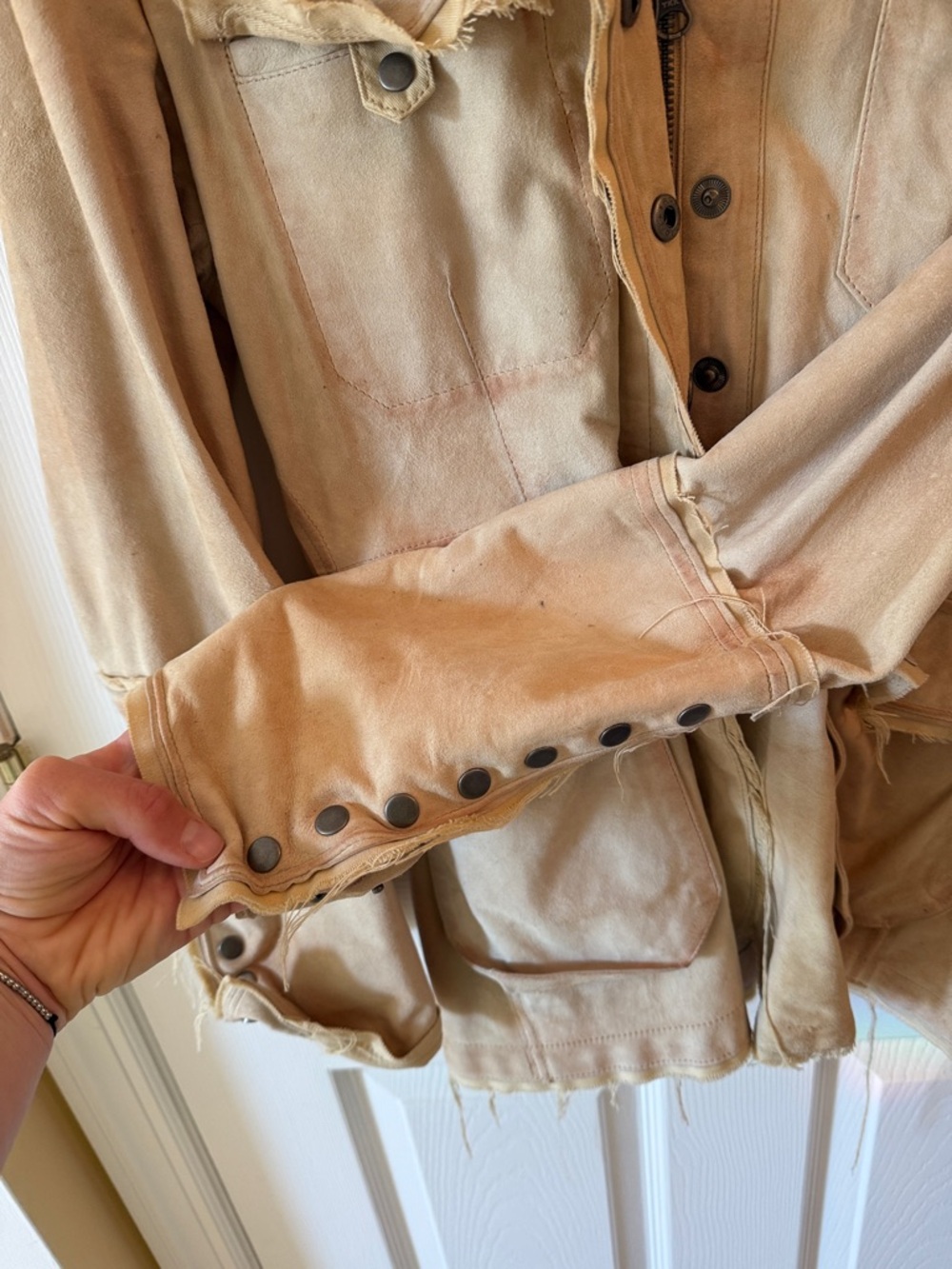 Jakett…etc. Meryl Waxed Suede Jacket Chamois leather jacket - Picture 8 of 17